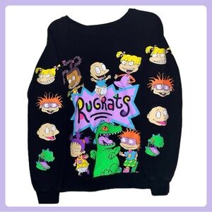Nickelodeon Black Crewneck Sweatshirt